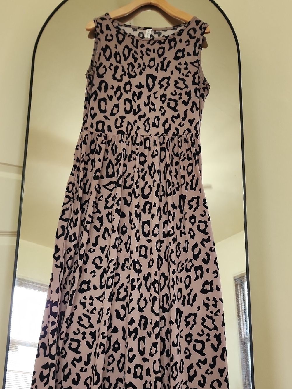 Tickled Teal Tan and Black Leopard Print Maxi Dress With Pockets